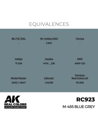 Real Colors: M-485 Blue Grey 17 ml. 