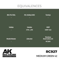 Real Colors: Medium Green 42 17 ml. 