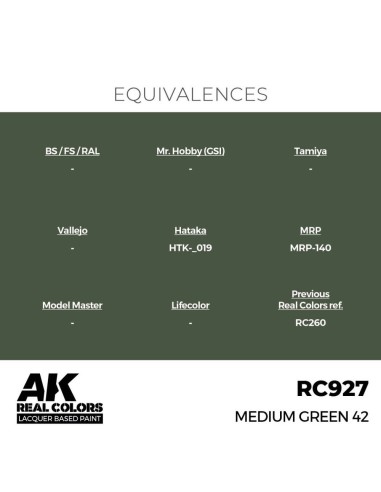 Real Colors: Medium Green 42 17 ml. 