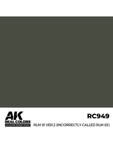 Real Colors: RLM 81 Ver.2 (incorrectly called RLM 83) 17 ml. 