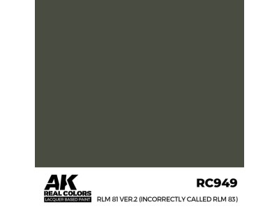 Real Colors: RLM 81 Ver.2 (incorrectly called RLM 83) 17 ml. 