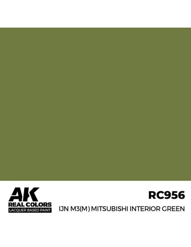 Real Colors: IJN M3 (M) MITSUBISHI Interior Green 17 ml. 