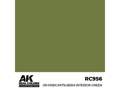 Real Colors: IJN M3 (M) MITSUBISHI Interior Green 17 ml. 