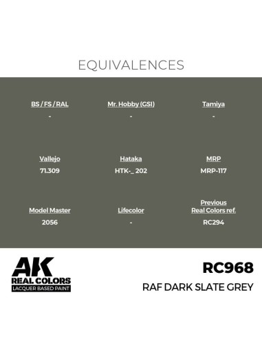 Real Colors: RAF Dark Slate Grey 17 ml. 