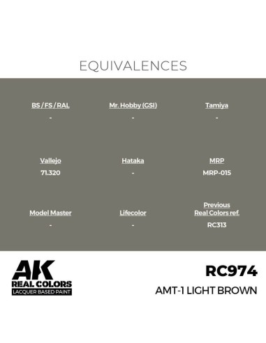 Real Colors: AMT-1 Light Brown 17 ml. 