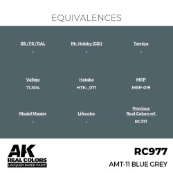 Real Colors: AMT-11 Blue Grey 17 ml. 