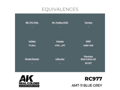 Real Colors: AMT-11 Blue Grey 17 ml. 