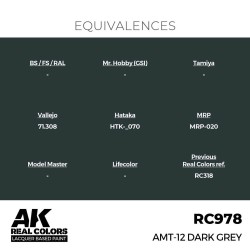 Real Colors: AMT-12 Dark Grey 17 ml. 
