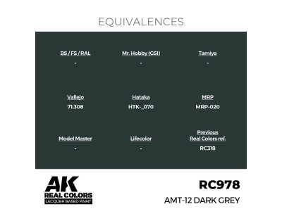 Real Colors: AMT-12 Dark Grey 17 ml. 