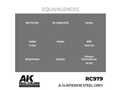 Real Colors: A-14 Interior Steel Grey 17 ml. 