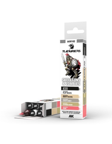 PLAYMARKERS SET - SKELETONS & ZOMBIES (6 ref.) 