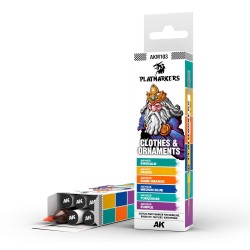 PLAYMARKERS SET - CLOTHES & ORNAMENTS  (6 ref.)  2