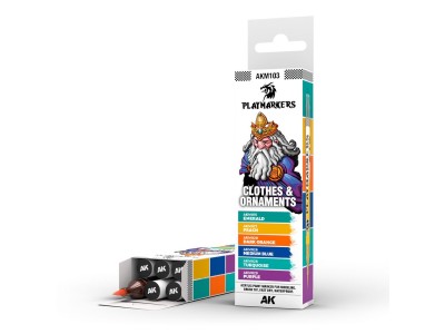 PLAYMARKERS SET - CLOTHES & ORNAMENTS  (6 ref.) 