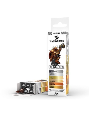 PLAYMARKERS SET - FULL METAL (6 ref.) 