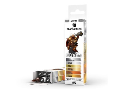 PLAYMARKERS SET - FULL METAL (6 ref.) 