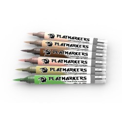 PLAYMARKERS SET - SKIN & FLESH TONES (6 ref.) 