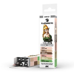 PLAYMARKERS SET - SKIN & FLESH TONES (6 ref.)  2