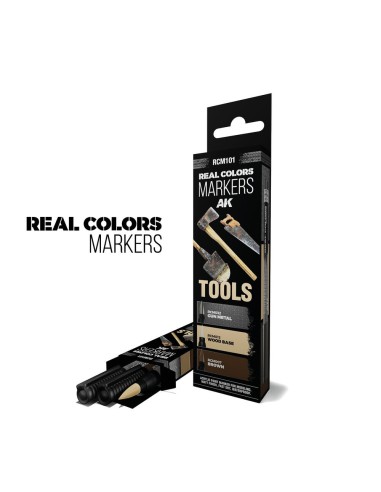 TOOLS - SET 3 REAL COLORS MARKERS 