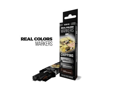 CHIPPING - SET 3 REAL COLORS MARKERS 