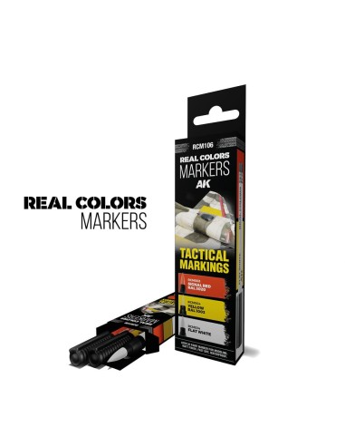 TACTICAL MARKINGS - SET 3 REAL COLORS MARKERS 