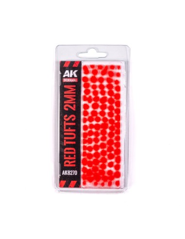 RED - FANTASY TUFTS 2MM 