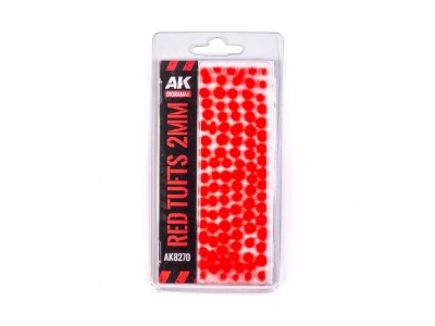 RED - FANTASY TUFTS 2MM 