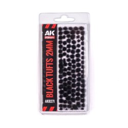 BLACK - FANTASY TUFTS 2MM  2