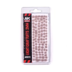 LIGHT GRAY - FANTASY TUFTS 2MM  2