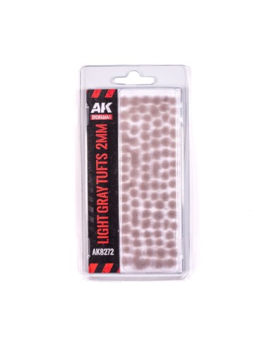 LIGHT GRAY - FANTASY TUFTS 2MM 