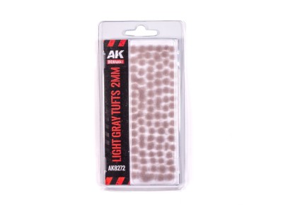 LIGHT GRAY - FANTASY TUFTS 2MM 