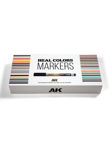 SPECIAL BOX REAL COLORS MARKERS - 34 units 