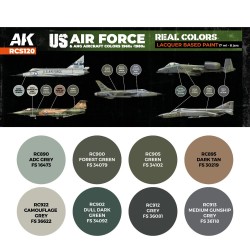 US Air Force & ANG Aircraft Colors 1960s-1980s SET 
