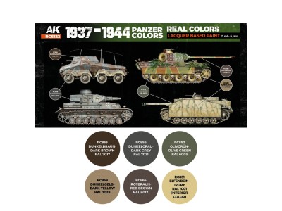 1937-1944 Panzer Colors SET 