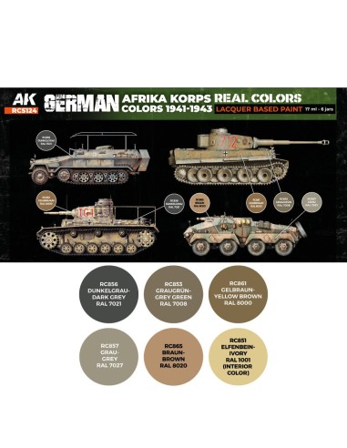 German Afrika Korps Colors 1941-1943 SET 