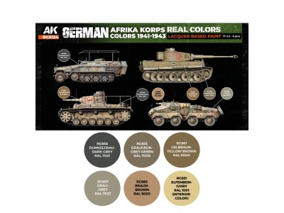 German Afrika Korps Colors 1941-1943 SET 