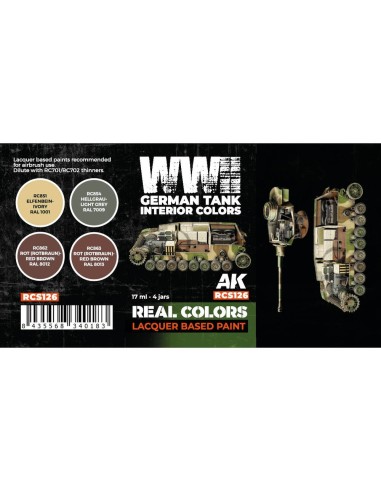WWII German Tank Interior Colors SET 