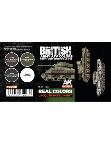 British Army AFV Colors. North-West Europe 1944-1945 SET 