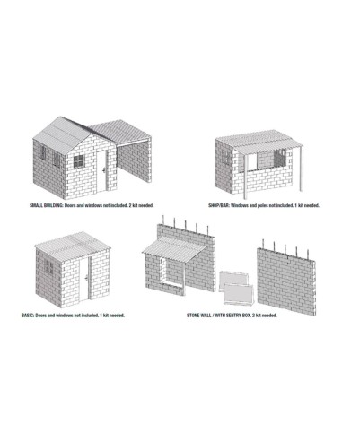 CONCRETE BLOCKS KIT 1/35 Scale 