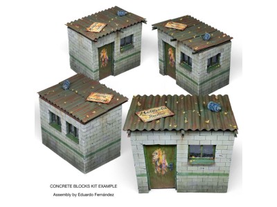 CONCRETE BLOCKS KIT 1/35 Scale 