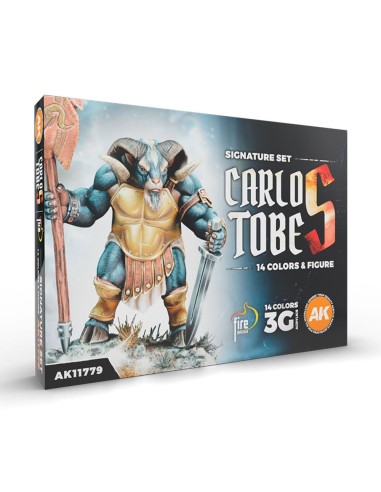 SIGNATURE SET. CARLOS TOBES - 14 COLORS + FIGURE 