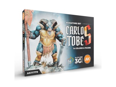 SIGNATURE SET. CARLOS TOBES - 14 COLORS + FIGURE 