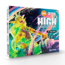 HIGH PIGMENTATION SET 14 COLORS 3GEN Acrylic 