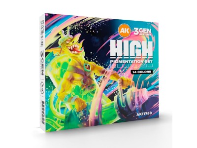 HIGH PIGMENTATION SET 14 COLORS 3GEN Acrylic 