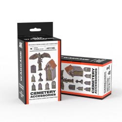 CEMETERY ACCESORIES WARGAME SET (RESIN 30-35MM) 
