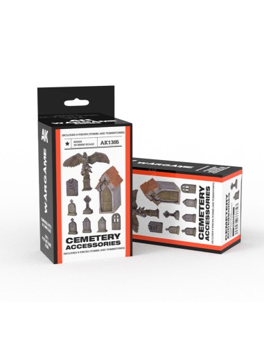 CEMETERY ACCESORIES WARGAME SET (RESIN 30-35MM) 