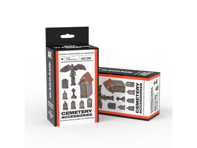 CEMETERY ACCESORIES WARGAME SET (RESIN 30-35MM) 