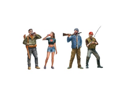 HUNTING & FISHING 1/35 SCALE 