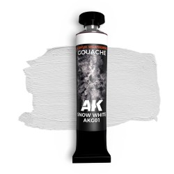 SNOW WHITE - AK GOUACHE 20 ml 