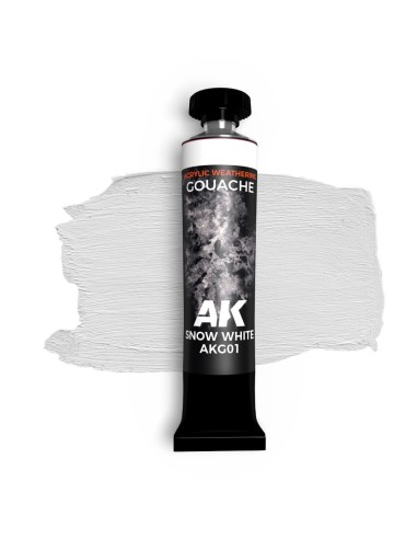 SNOW WHITE - AK GOUACHE 20 ml 