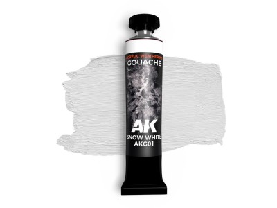 SNOW WHITE - AK GOUACHE 20 ml 
